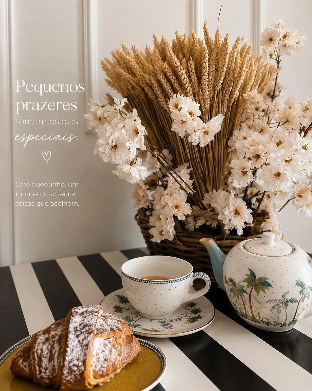 Momento de café na Boutique do Pão